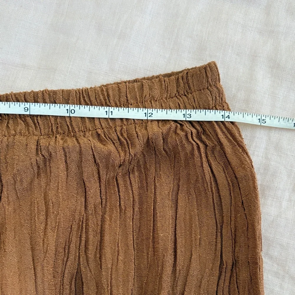 Boot-Flare Wide Leg Pants in Rust Brown - Picture 6 of 11